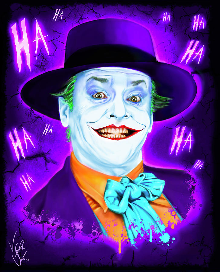 Details about   11" The Joker Jack Nicholson batman sign pop ART Wood Vtg style Sign