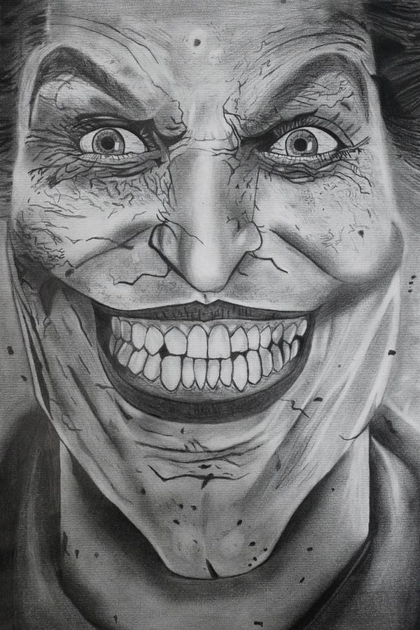 Joker face drawing | Joker face drawing, Face drawing, Joker face