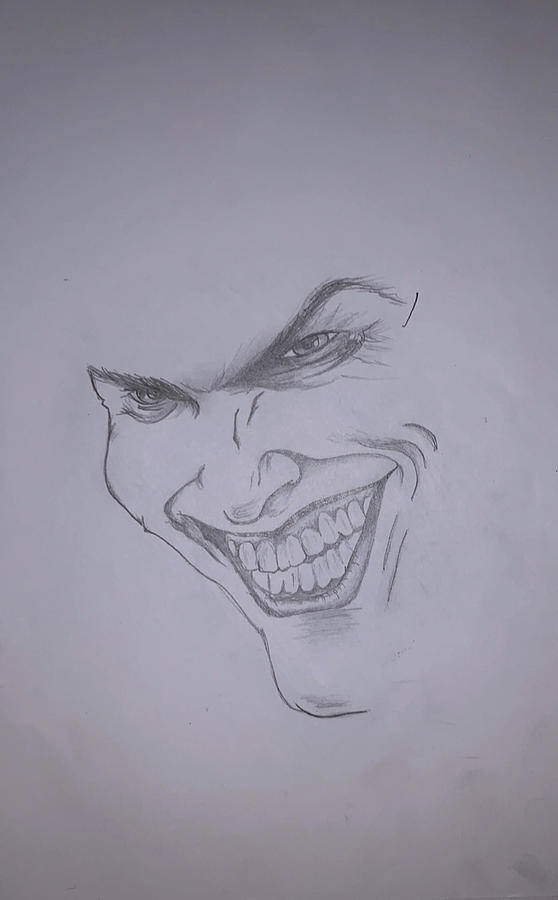 Joker Drawing by Mary Collum - Fine Art America