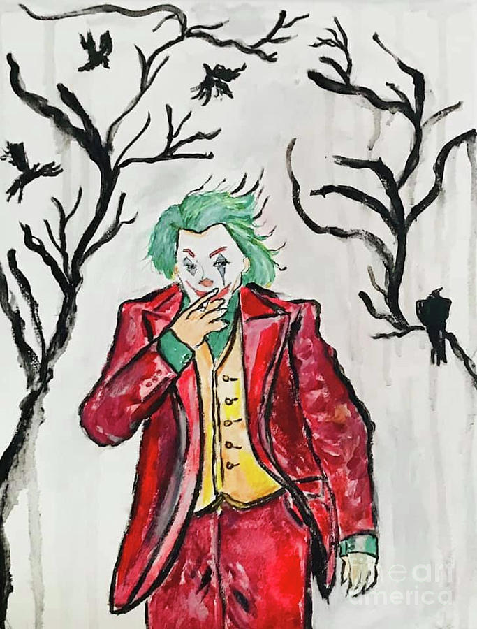 Joker Painting by Sandy DeLuca