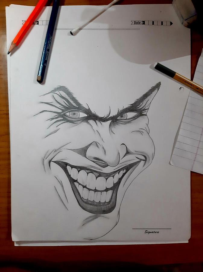 Joker Drawing by Hamoun Sheini Dashtegol | Saatchi Art