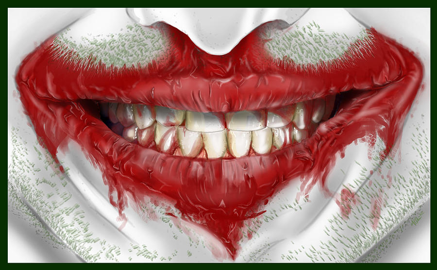 Joker Smiles Drawing by Marcus Quinn Pixels