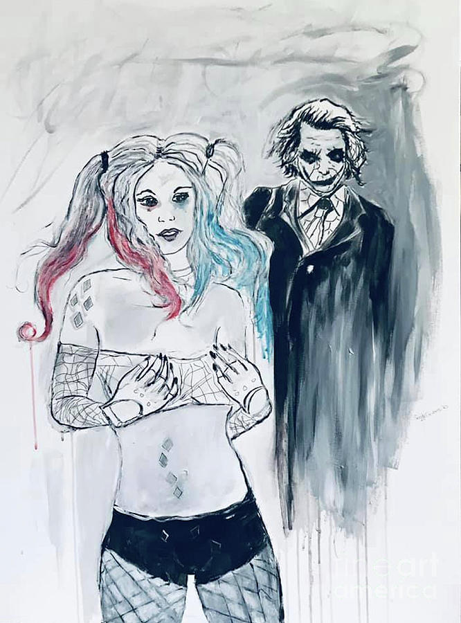 Jokers Ghost Painting by Sandy DeLuca