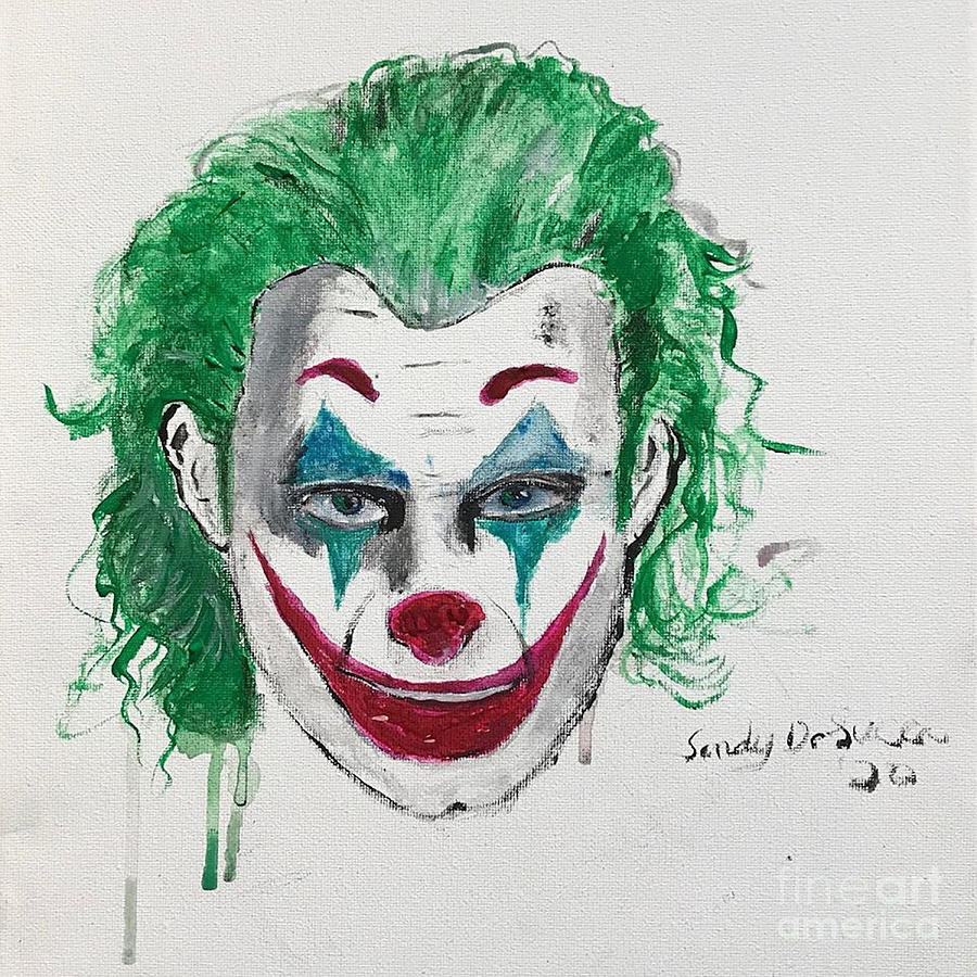 Joker S Smile Painting By Sandy Deluca