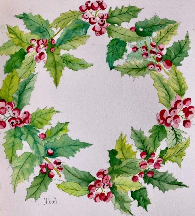 Jolly Holly Painting