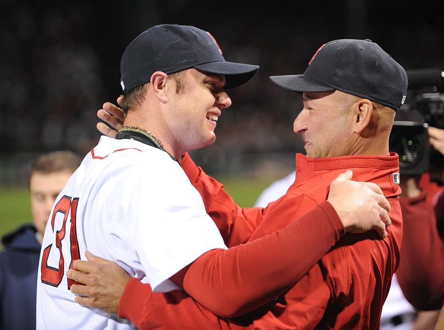 Jon Lester and Terry Francona Photograph by Michael Ivins