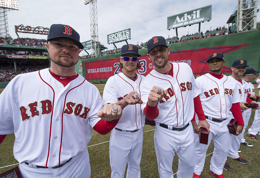 Jon Lester, John Lackey, and Clay Buchholz Photograph by Michael Ivins/Boston Red Sox