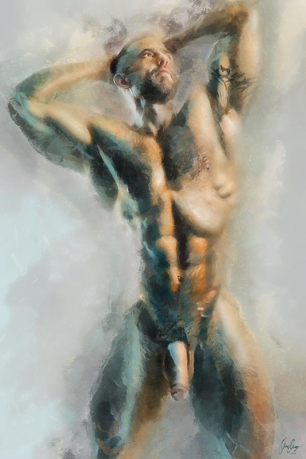 Nude Digital Art - Jon by Bombelkie -  Marcin and Dawid Witukiewicz
