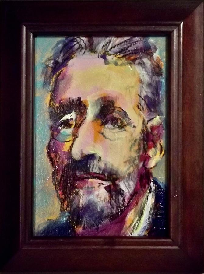 Jon Stewart Painting by Les Leffingwell