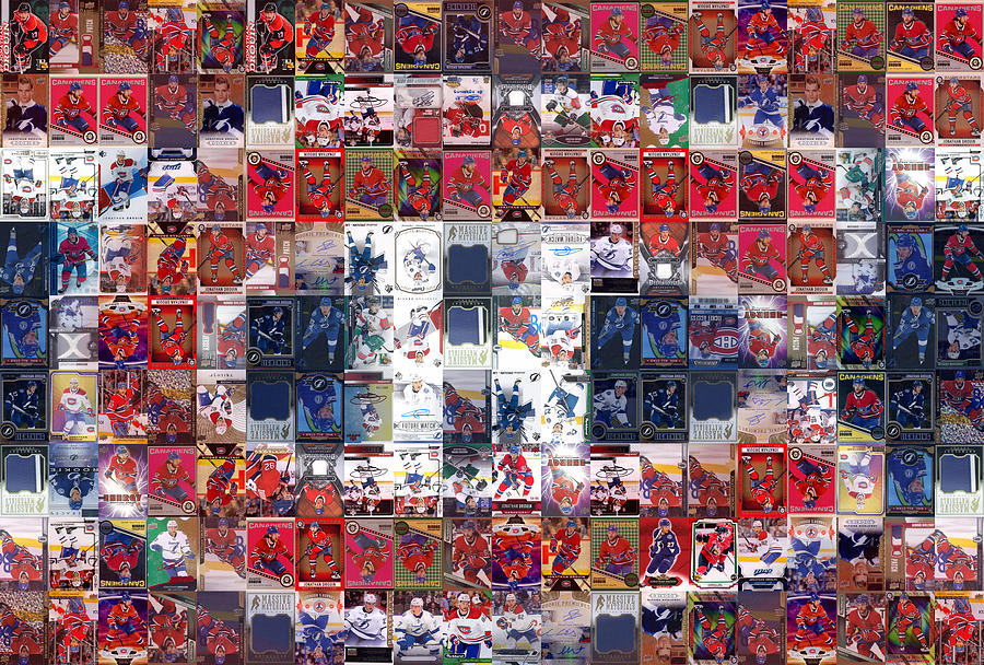 Jonathan Drouin CH Mixed Media by Hockey Mosaics