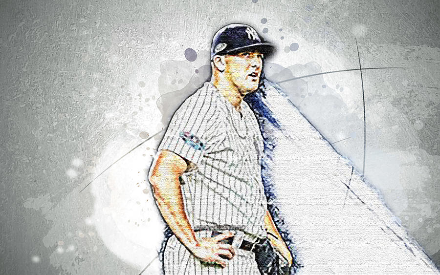 Jonathan Holder Art Mlb New York Yankees Pitcher Baseball Major League ...