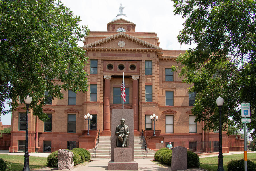 Jones County Courthouse in Anson, Texas Photograph by Linda Buckman ...