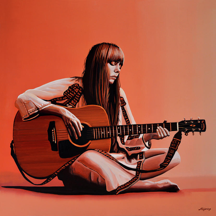 Joni Mitchell Painting Painting by Paul Meijering