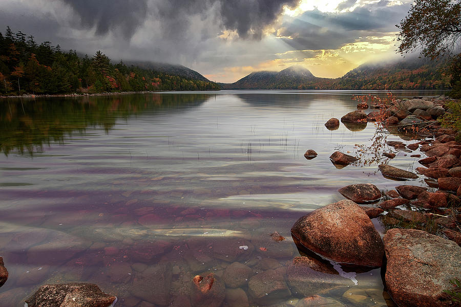 Jordan Pond in Acadia Photograph by Jon Glaser