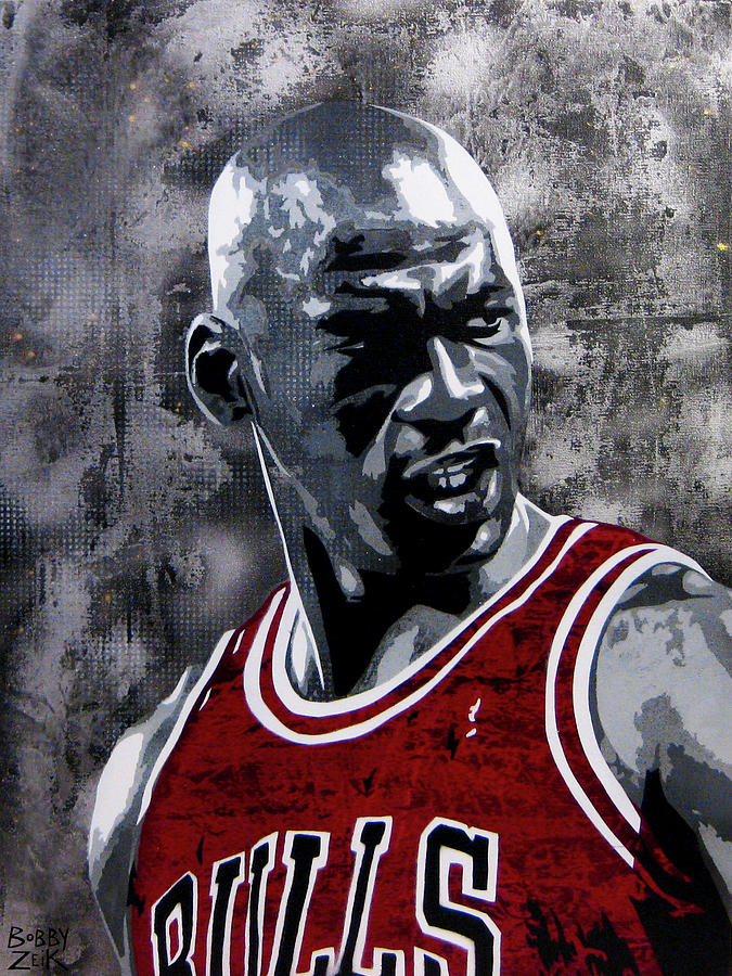 Michael Jordan Painting - Jordan by Bobby Zeik