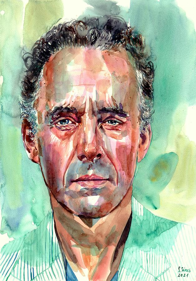 Peterson Painting - Jordan Peterson Portrait by Suzann Sines