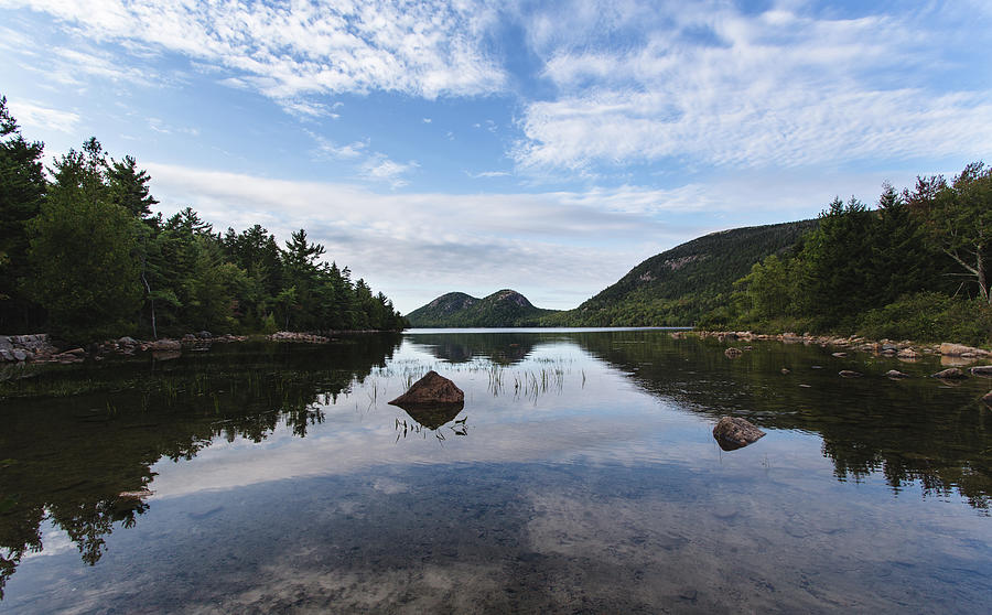 Jordan Pond and The Bubbles Photograph by Andrew Pacheco