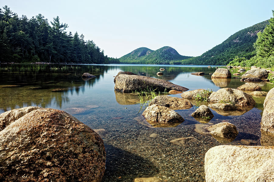 Jordan Pond and The Bubbles Photograph by Doolittle Photography and Art