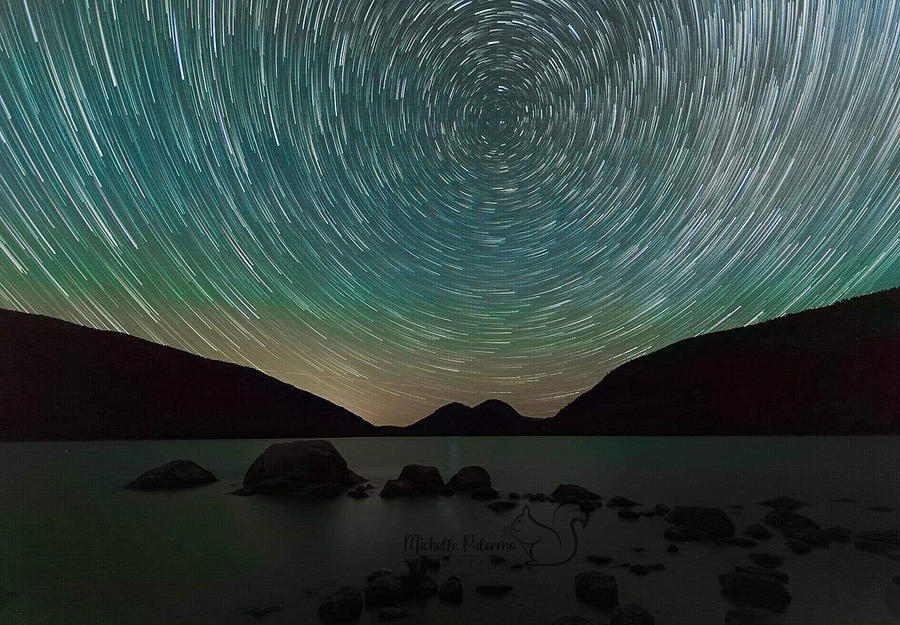 Jordan Pond and the Bubbles Star Trails Photograph by Michelle Palermo ...