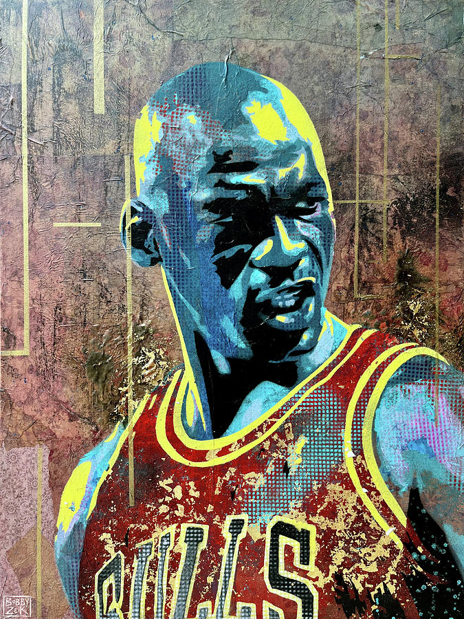 Michael Jordan Painting - Jordan - Redux Series by Bobby Zeik