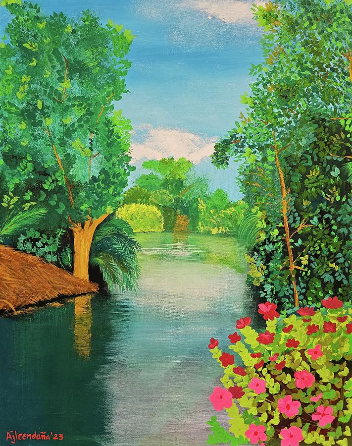 Jordan River Painting By Aizel Jane Cendana Pixels   Jordan River Aizel Jane Cendana 