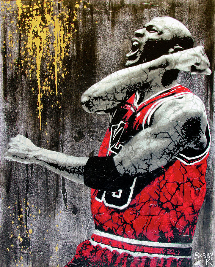 Michael Jordan Painting - Jordan - The Best There Ever Was by Bobby Zeik
