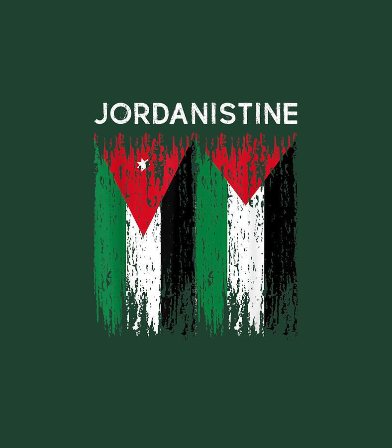 flag of jordan and palestine