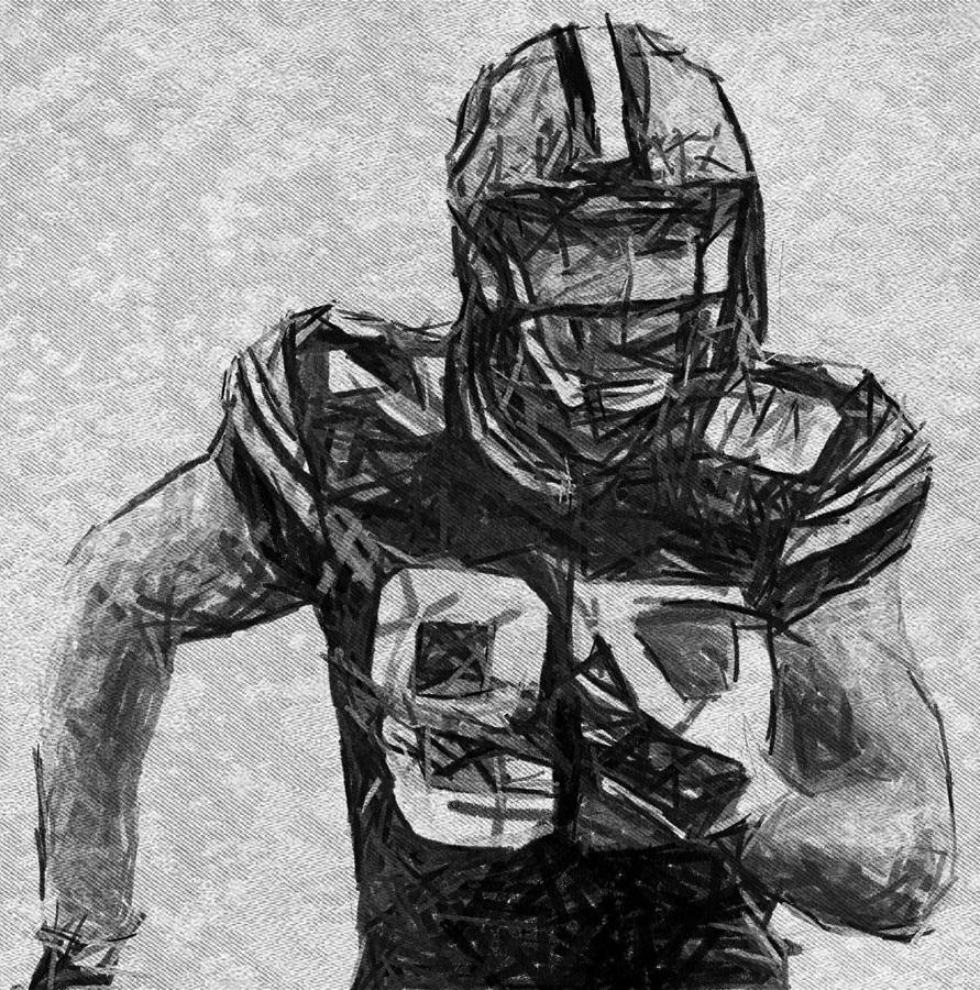 Jordy Nelson - Green Bay Packers by Bob Smerecki