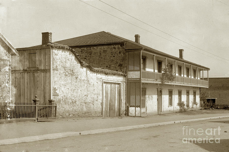 Jose Photograph - Jose Amesti Casa, 516 Polk Street, Monterey Circa 1915 by Monterey County Historical Society