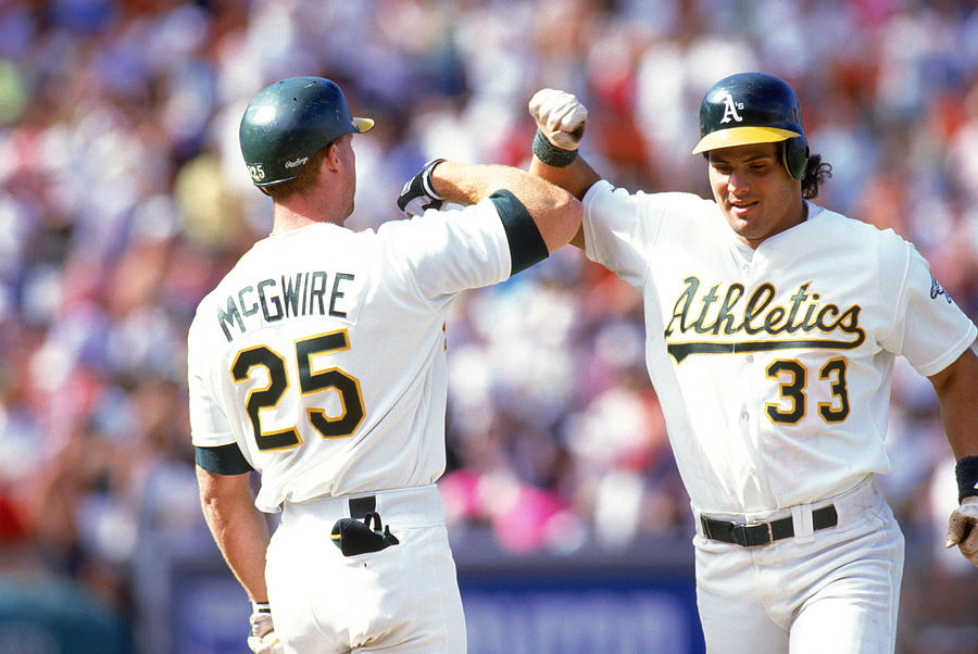 Jose Canseco and Mark Mcgwire Photograph by Otto Greule Jr