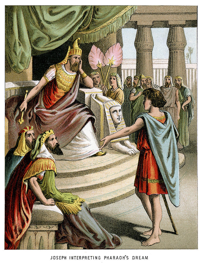 Joseph interpreting pharaohs dream Drawing by Duncan1890