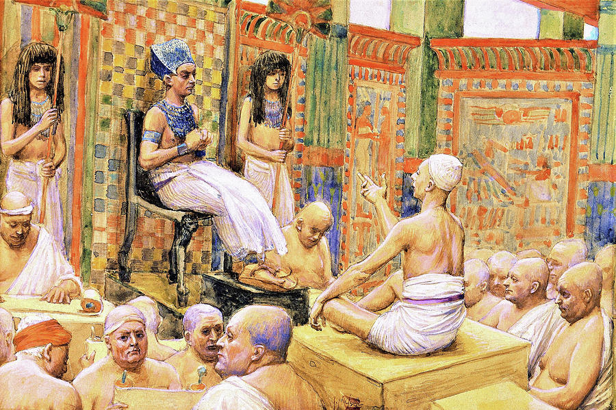 Fantasy Painting - Joseph Interprets Pharaohs Dream - Digital Remastered Edition by James Tissot