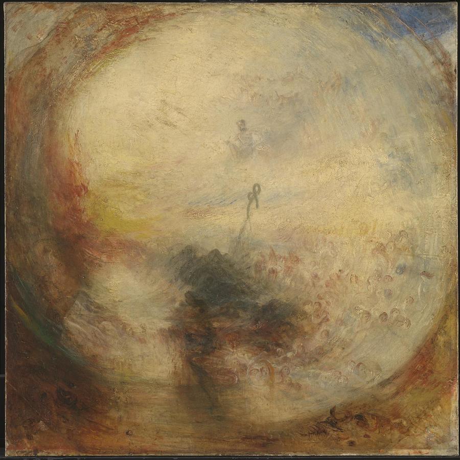 Joseph Mallord William Turner Light And Colour Goethe Theory - The Morning After The Deluge - Moses  Painting by Artistic Rifki