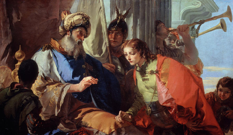 Joseph receiving Pharaohs Ring, 1733-1735 Painting by Giovanni Battista Tiepolo