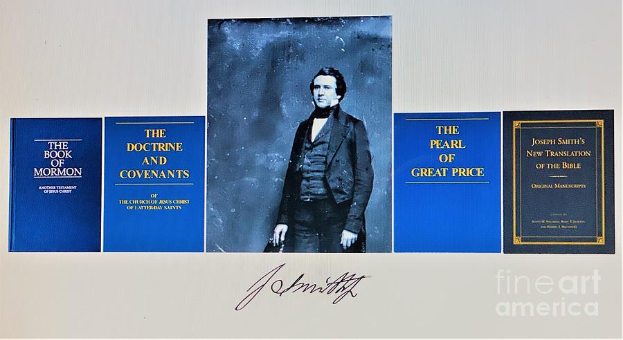 Joseph Smith Book of Mormon Doctrine and Covenants Pearl of Great Price JS Bible Translation Mixed Media by Richard W Linford