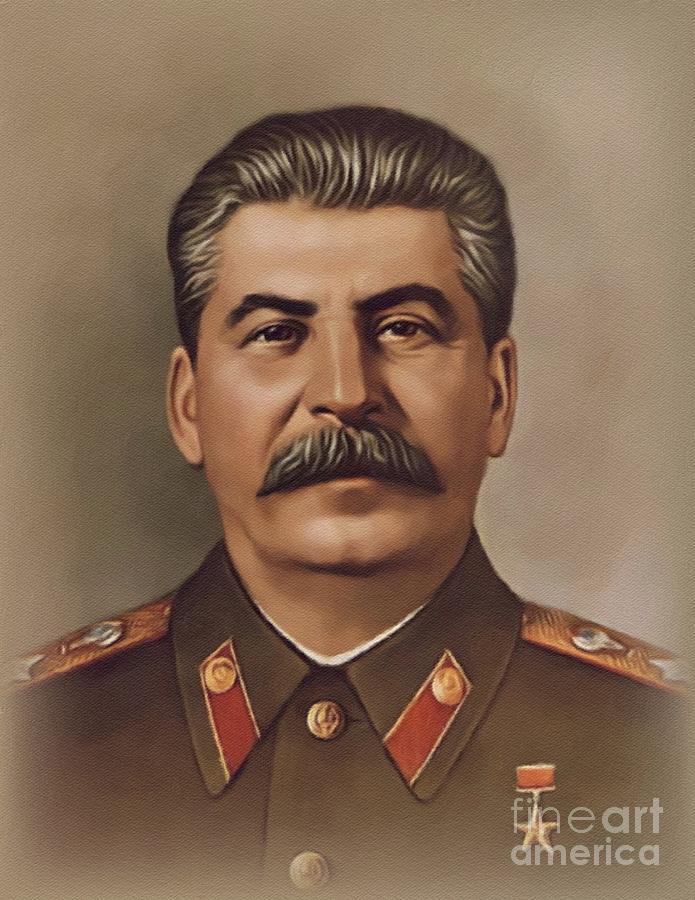 Joseph Stalin, Russian WWII Leader Painting by Esoterica Art Agency ...