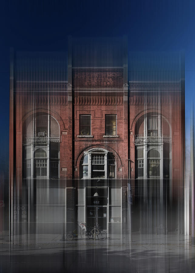 Joseph White Building No 7 Color Blur Version Photograph by Brian Carson