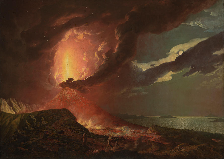 Joseph Wright of Derby - Vesuvius in Eruption Painting by Joseph Wright ...