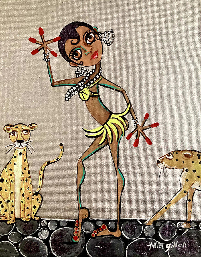 Josephine Baker Painting by Juliet Gilden - Fine Art America