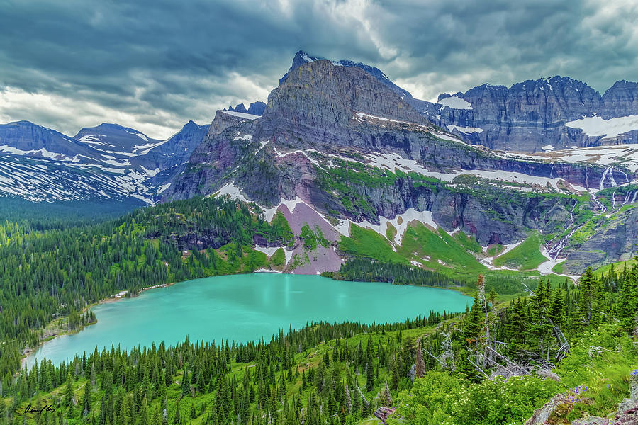 Josephine Lake Glacier Park Photograph By Dennis Casey - Fine Art America