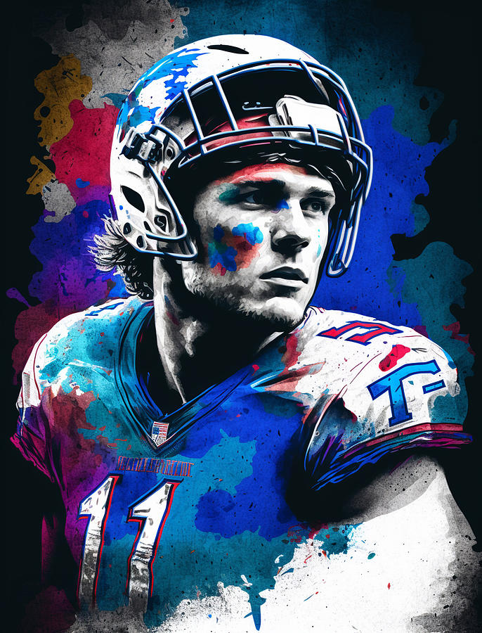 Josh Allen Buffalo Bill Digital Art By Thuy Dinh Thi - Fine Art America