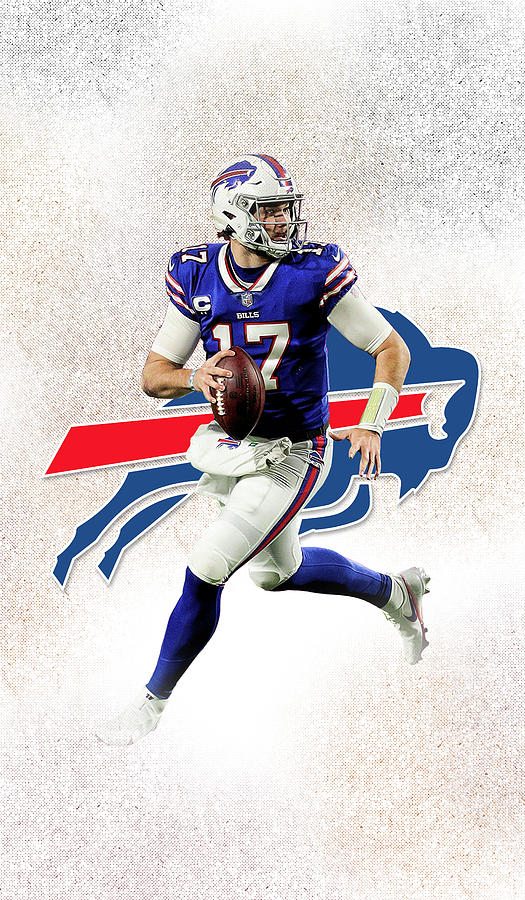 Josh Allen Buffalo Bills NFL Star Digital Art by SportsPop Art