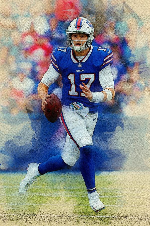 Buffalo Bills Josh Allen 18x24 Serigraph – Phenom Gallery