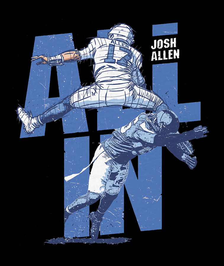 Josh Allen Hurdle Digital Art by Kelvin Kent - Pixels