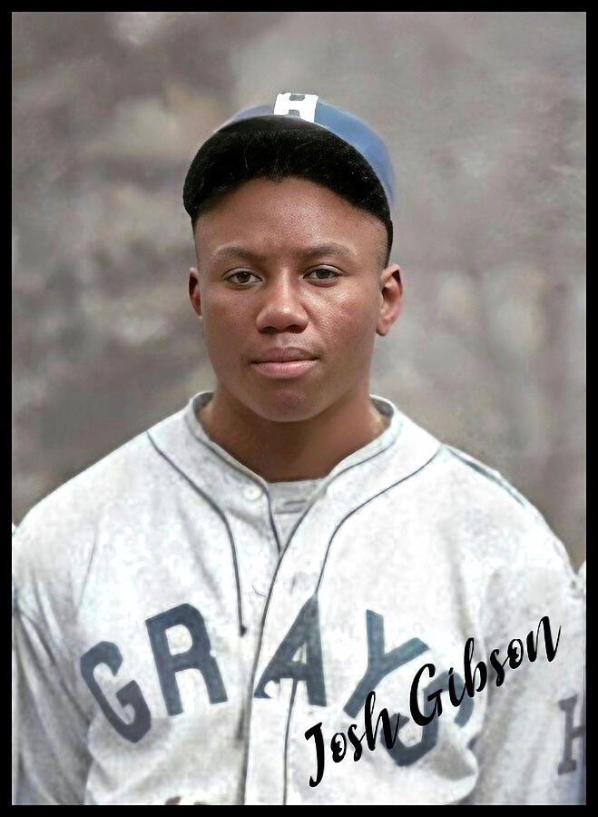 Josh Gibson Homestead Grays v1 Photograph by Robert Banach