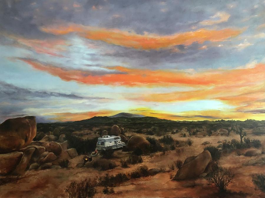 Desert Painting - Joshua Tree by Lindsay Frost