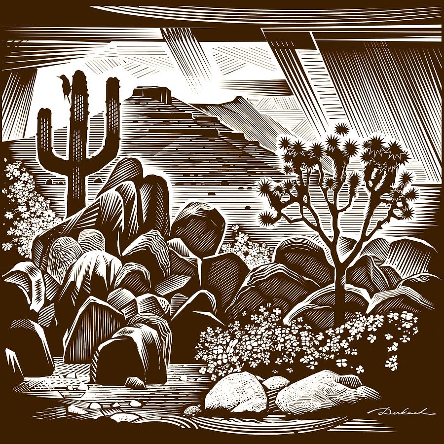 Joshua Tree Park print Digital Art by Vladimir Derkach | Fine Art America