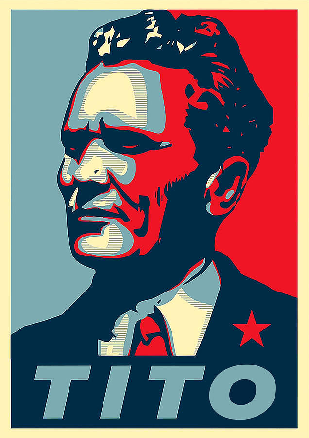 Josip Broz Tito Poster Mixed Media by Tai Vo Duy