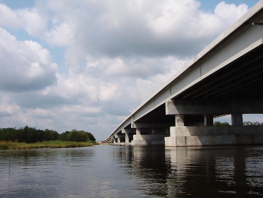 Jourdan River Interstate Bridge Photograph by Kathy K McClellan