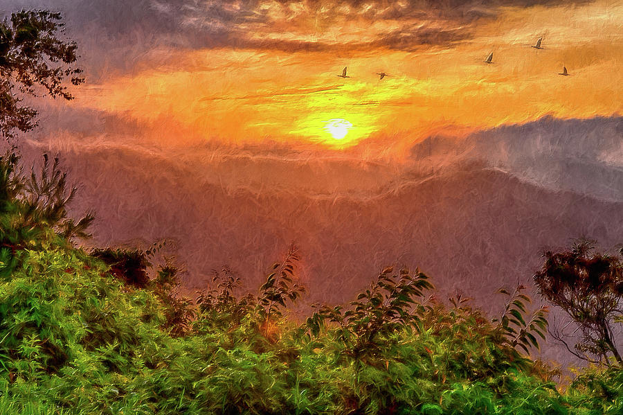 Journey at Sunrise ap Painting by Dan Carmichael